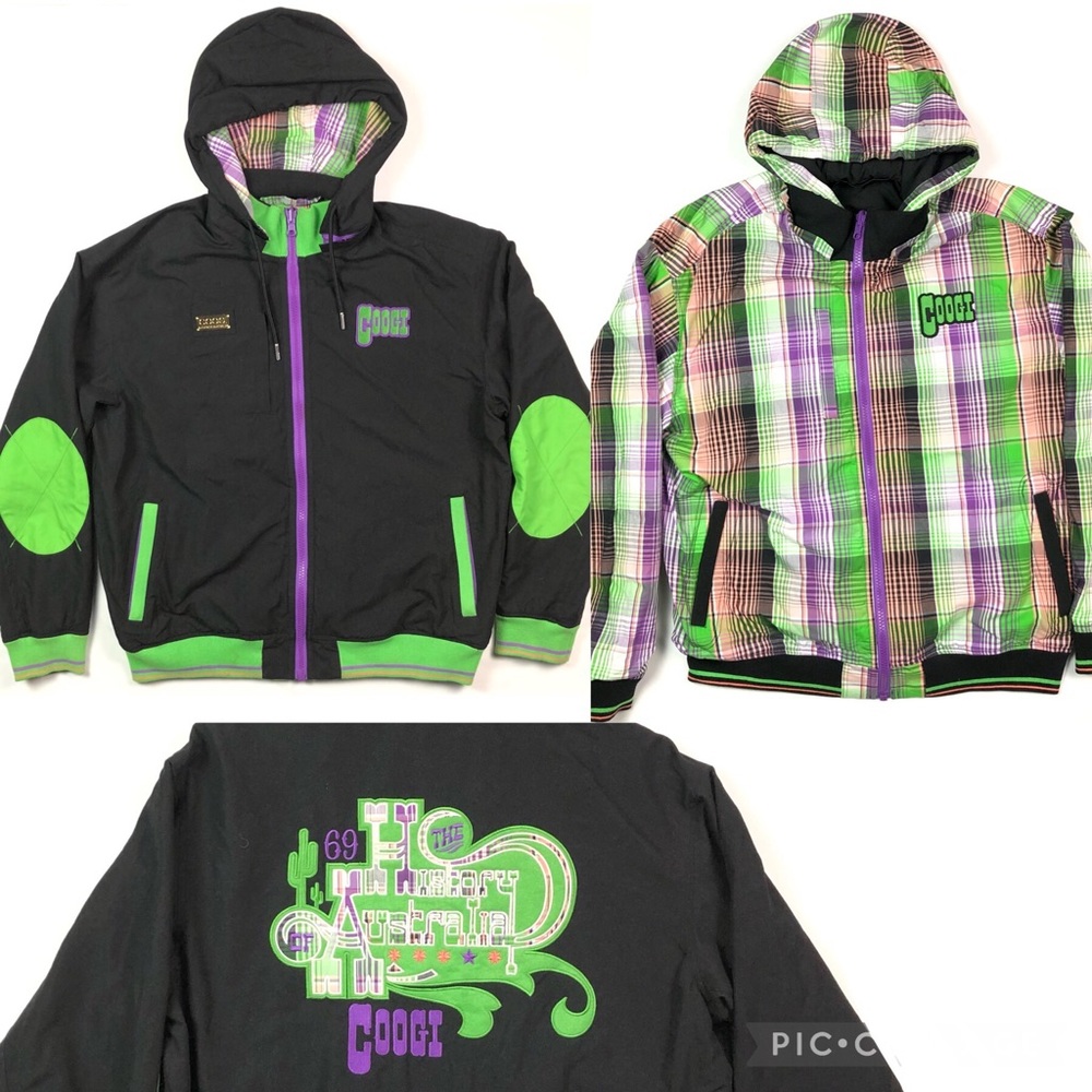 COOGI Reversible Full Zip Hoodie Jacket Men’s Size XL